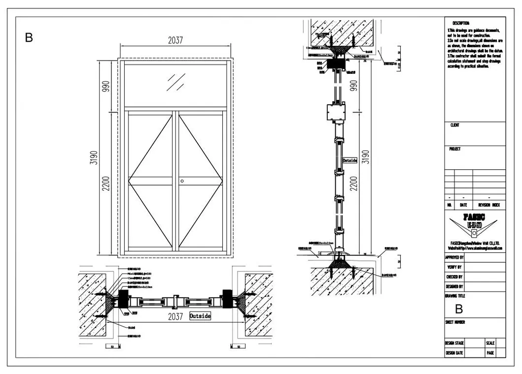 Pivot Glass Door Specifications