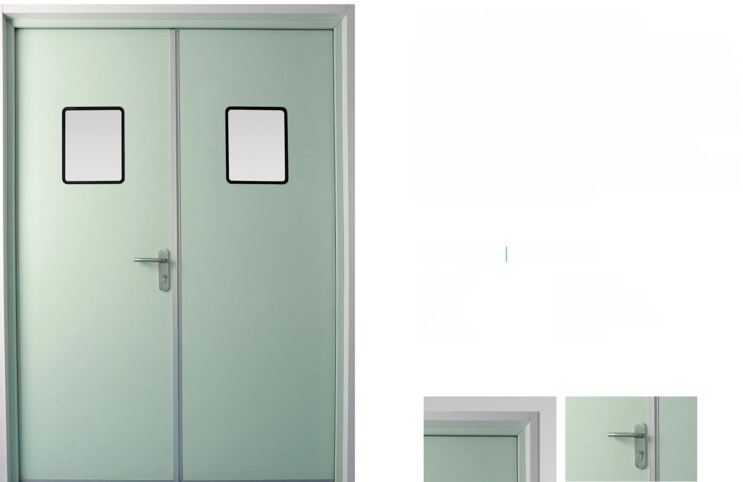 Premium Multi-Color Aluminum Swing Door for Clinics and Offices