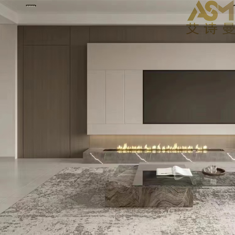 Standard Custom House Concealed Room Aluminum Profiles Invisible Interior Arched Walnut Wooden Door