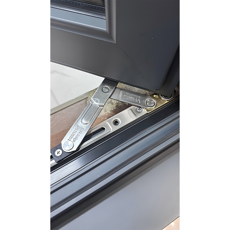 Stylish Thermal Break Aluminum Casement Windows with Stainless Steel Screens