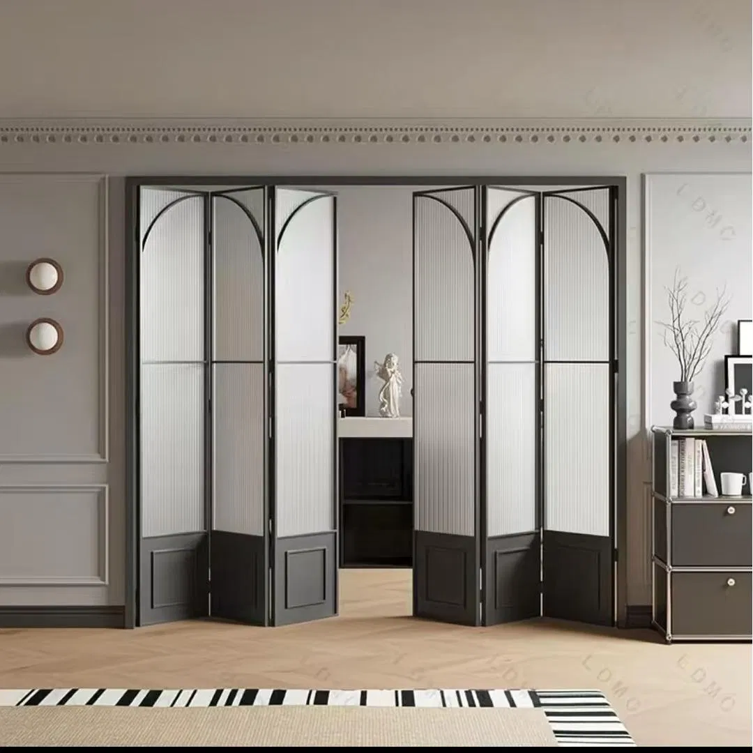 Factory Direct-Sale Custom-Made French Retro-Style Aluminum Folding Door