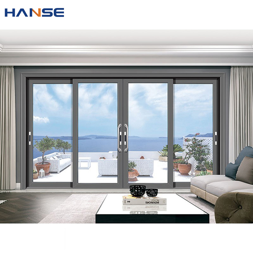 Custom Hot Sell Aluminium Profile Glass Balcony Sliding Door Sound Insulation Aluminum Double Glass Sliding Doors