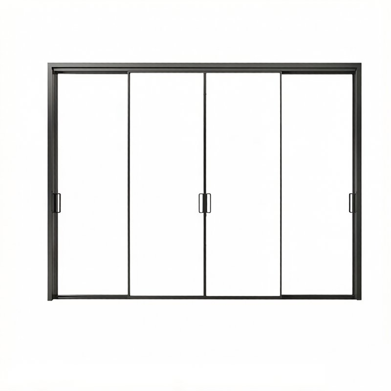 Thermal Break Double Glazed Glass Professional Project Support Aluminium Sliding Door