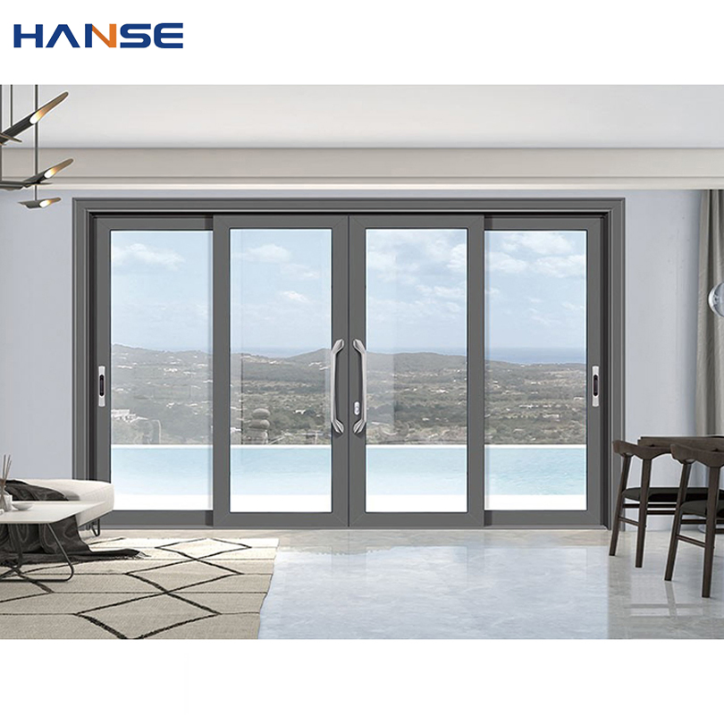 Custom Hot Sell Aluminium Profile Glass Balcony Sliding Door Sound Insulation Aluminum Double Glass Sliding Doors