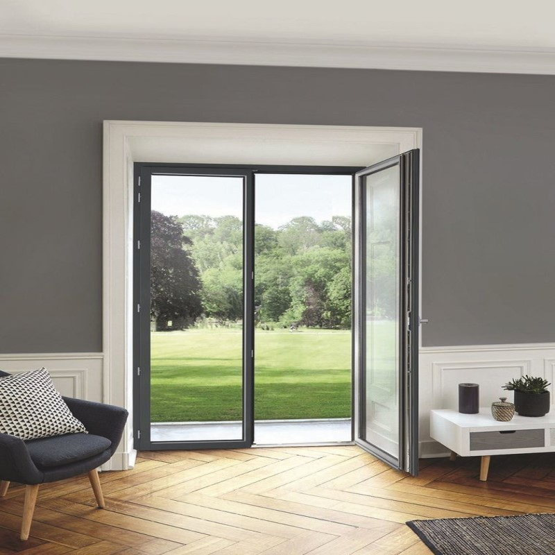 Modern Aluminum Alloy Swing Entry Door for Casement Design