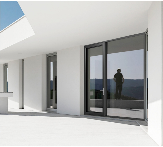 New Design Custom Double Glass Sliding Casement Doors Aluminum Swing Door