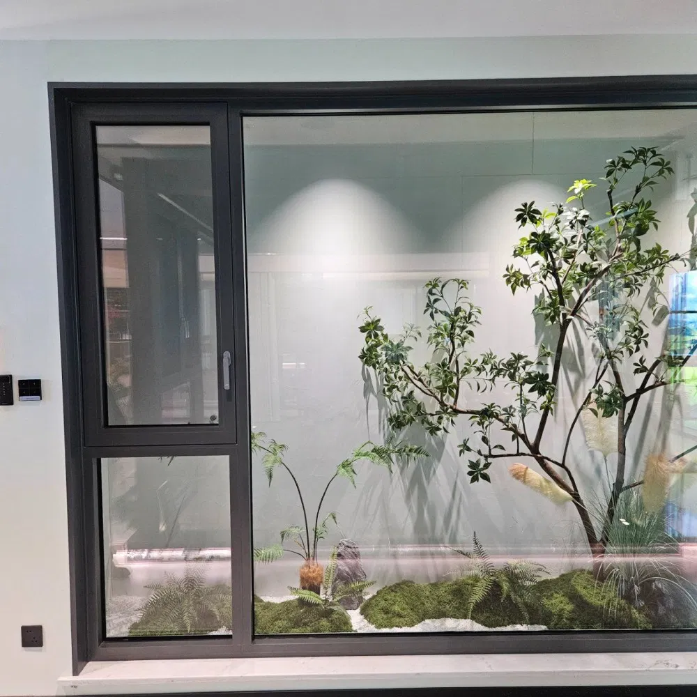 High-Quality Aluminum Aluminium Casement Sliding Glass Window Custom Size Available for Sunroom Installation