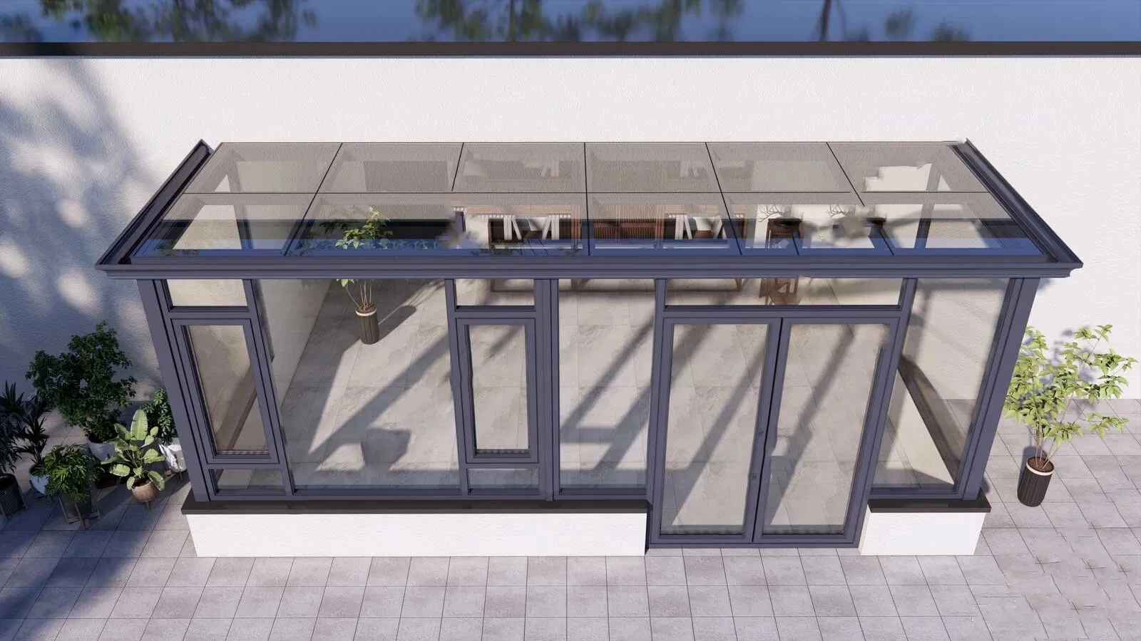 Proof Impact Picture Windows Double Glazed Aluminium Large Fixed Glass Panel Window