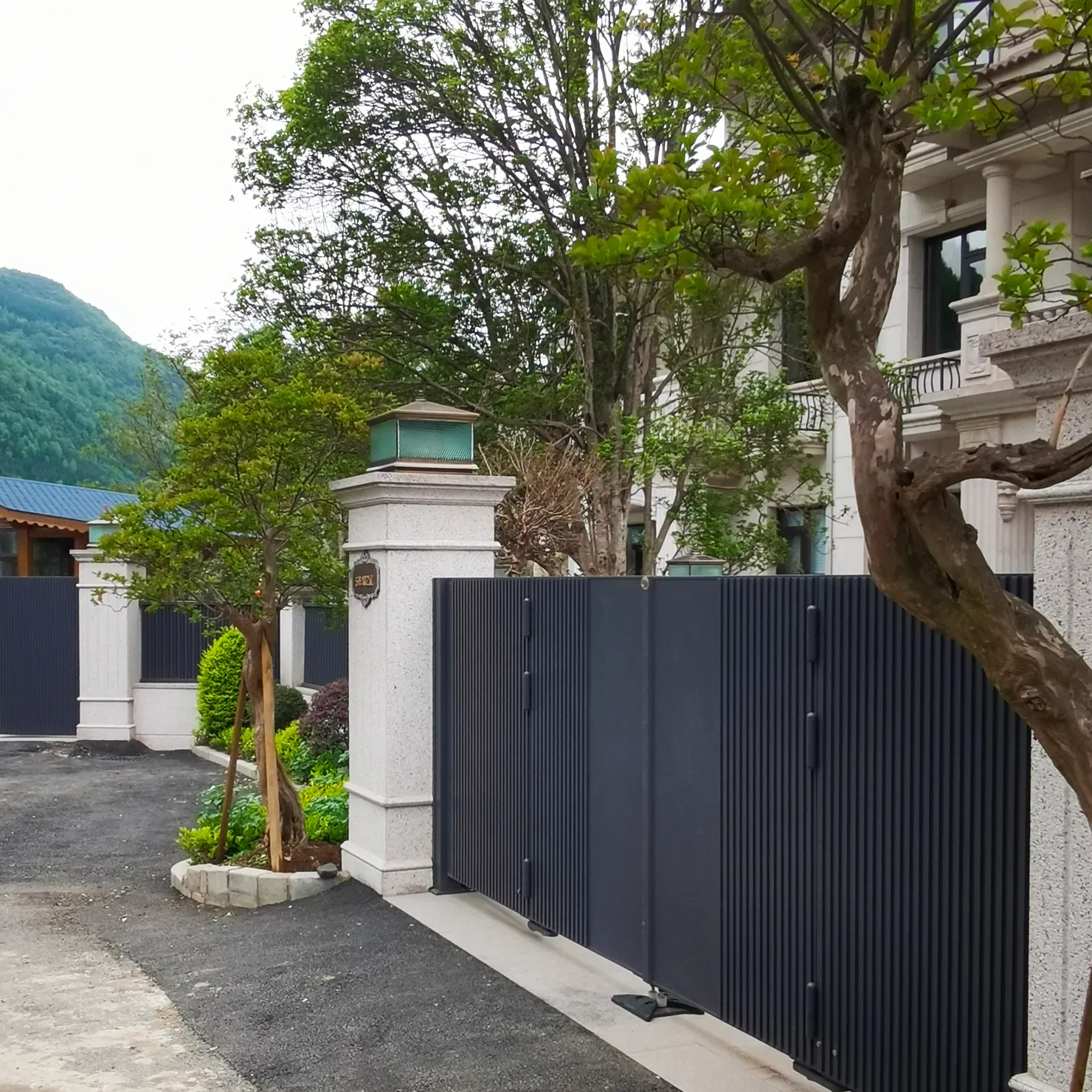 Powder Coating Factory Price House Swing Gate Automatic Entrance Door Aluminum Design