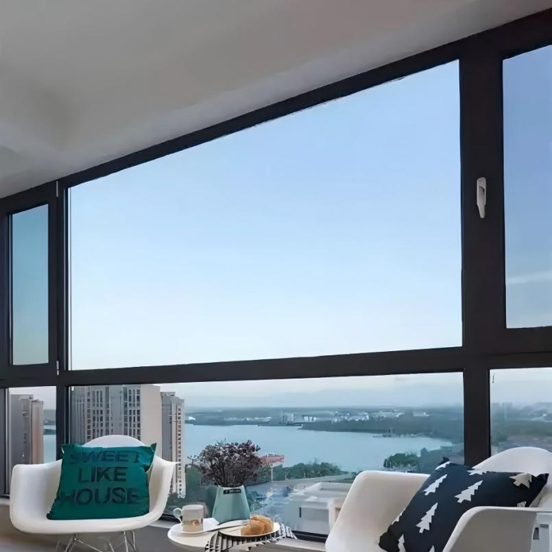 Large Aluminium Big Picture Windows with Triple Glazed Fixed Patio Glass for a Modern Luxury View