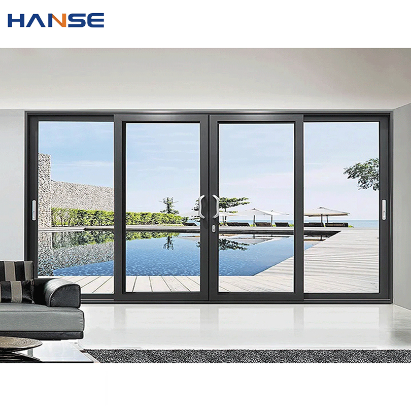 Custom Hot Sell Aluminium Profile Glass Balcony Sliding Door Sound Insulation Aluminum Double Glass Sliding Doors