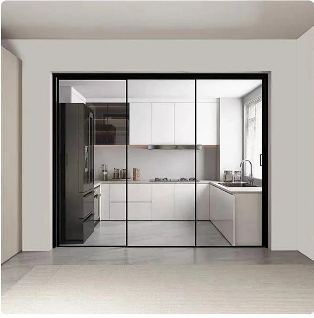 Baiyiyuan Door Chinese Newest Product Heat Insulation Storm-Proof Broken Bridge Door Front Door Interior Glass Door Bifold Doors Aluminum Folding Doors Home De