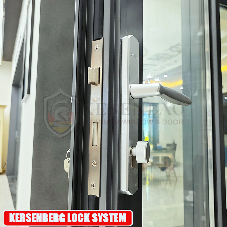 Thermal Break Aluminum Sliding Bi Folding Glass Door Exterior Aluminium Bifold Patio Doors