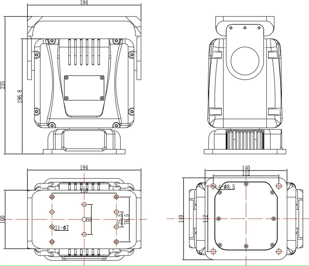 Small Intelligent PTZ Pan Tilt 2