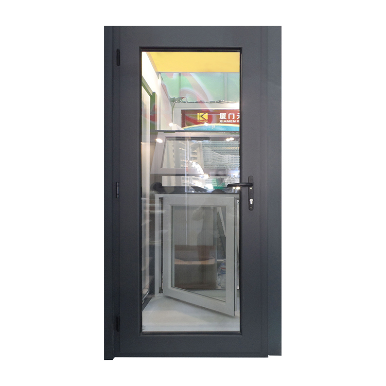 Exterior French Double Doors Laminated Safety Glass Aluminium Casement Door