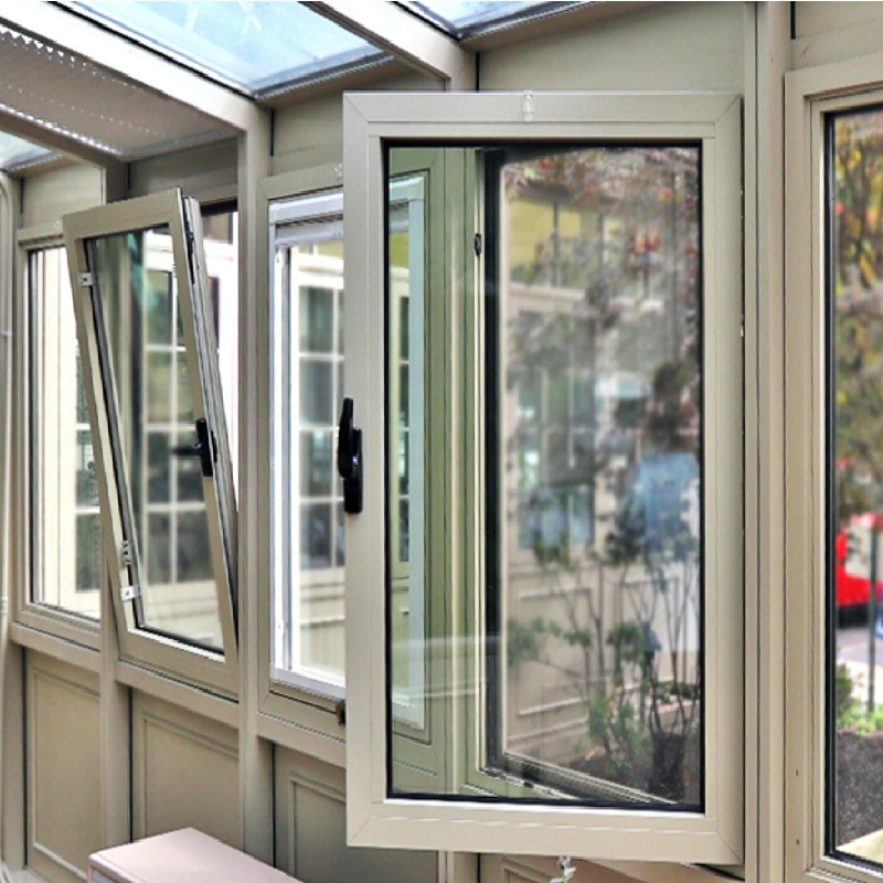Aluminum Tilt and Turn Window for Luxury Homes, Custom Sizes and Colors Available