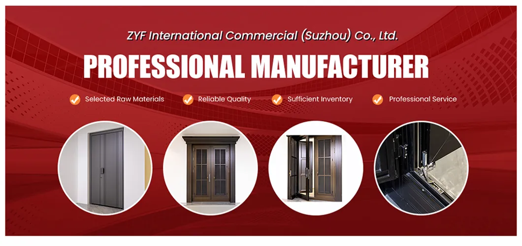 Security Safety Simple Swing Aluminum Door