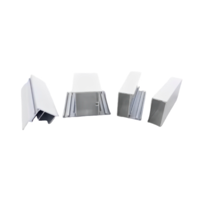 Custom White Powder Coated Aluminum Door Frame Profiles