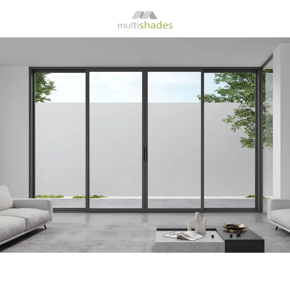 Minimalist Glass Aluminum Sliding Door