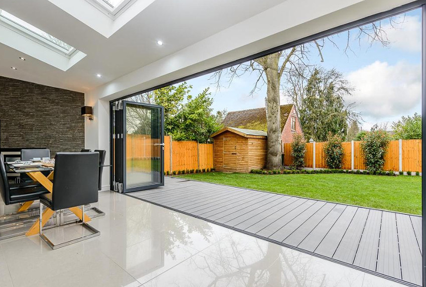 Storm-Proof Heat Insulation Home Design Factory Price Aluminum Folding Door Glass Folding Door Entry Door Bifold Doors