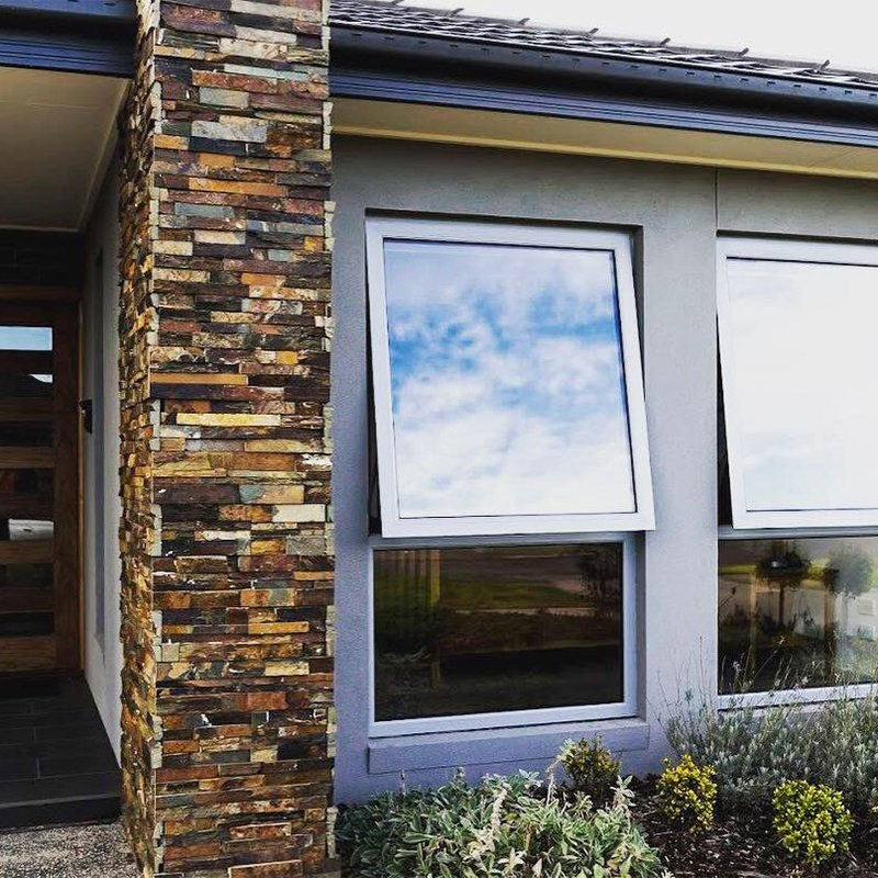 Manufacture Minimalist Finished Custom Size Aluminum Glass Double Hung Roof UPVC Window