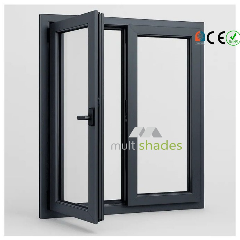 Aluminum Casement Window with Security and Efficiency Aluminium Casement Window Without Mesh with Top Brand Hardware