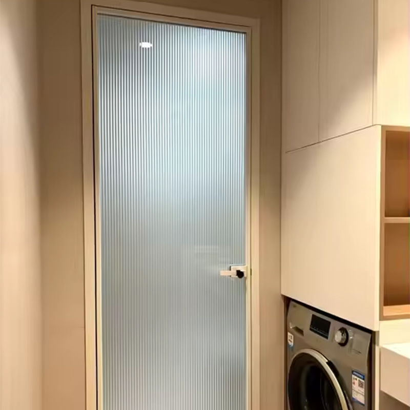 Budget-Friendly Aluminum Alloy Frosted Glass Bathroom Door French Casement Door