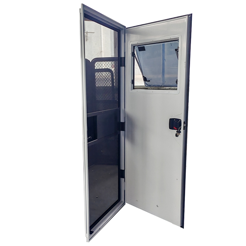 Custom Aluminum Profile Right Angle RV Caravan Motorhome Doors with Opening Window