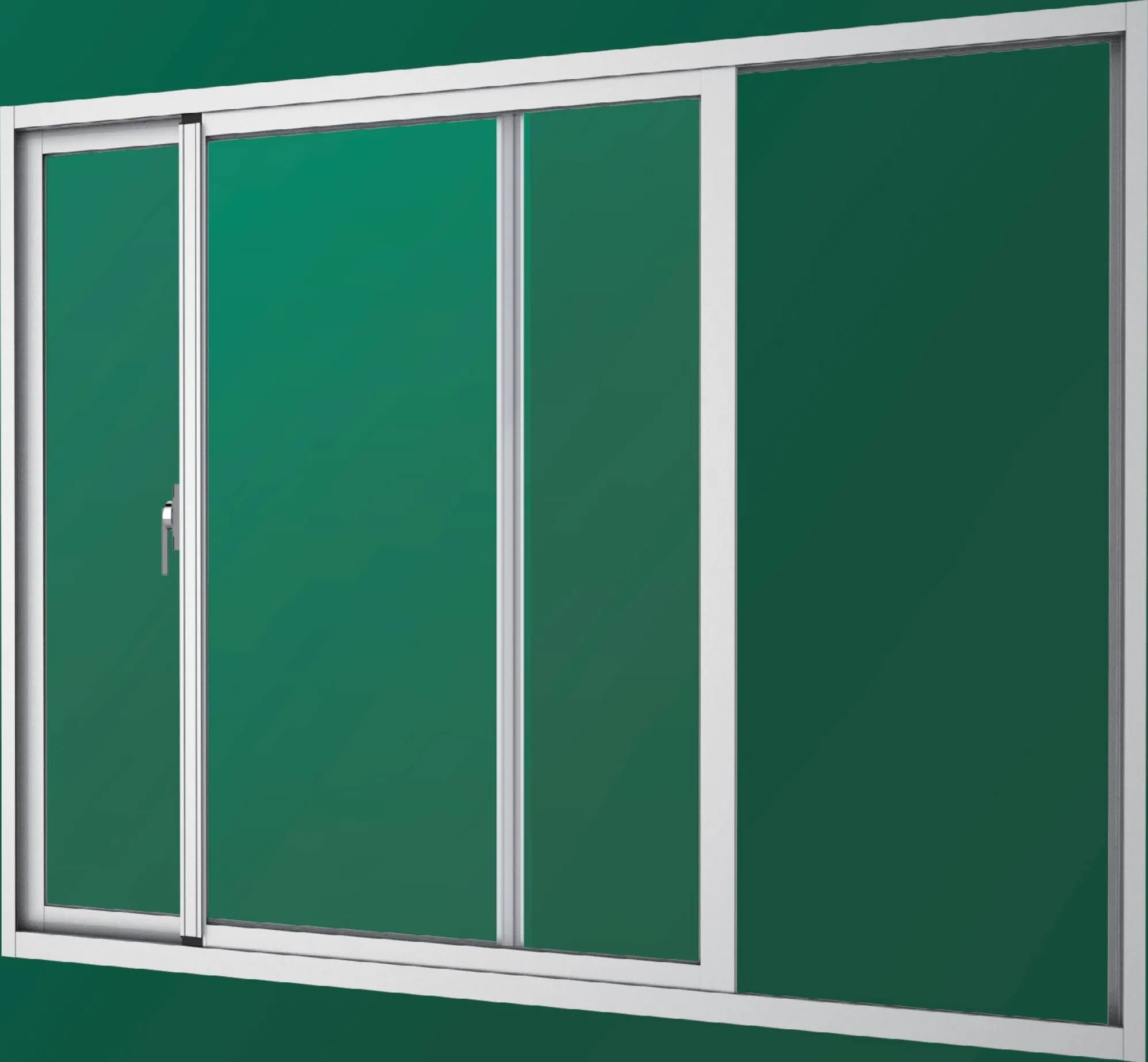 8018 Series Sliding Aluminum Window Wind Resistant