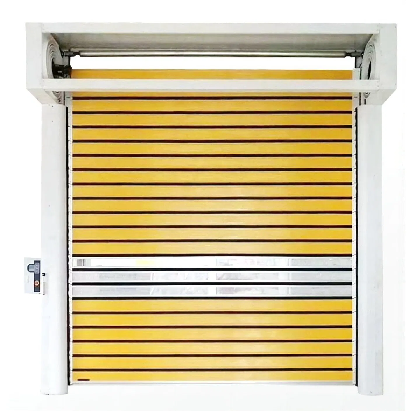 Fast Aluminum Hard Metal Steel Sliding Overhead Insulated Dust Proof High Speed Rolling up Cool Room Dock Security Garage Door