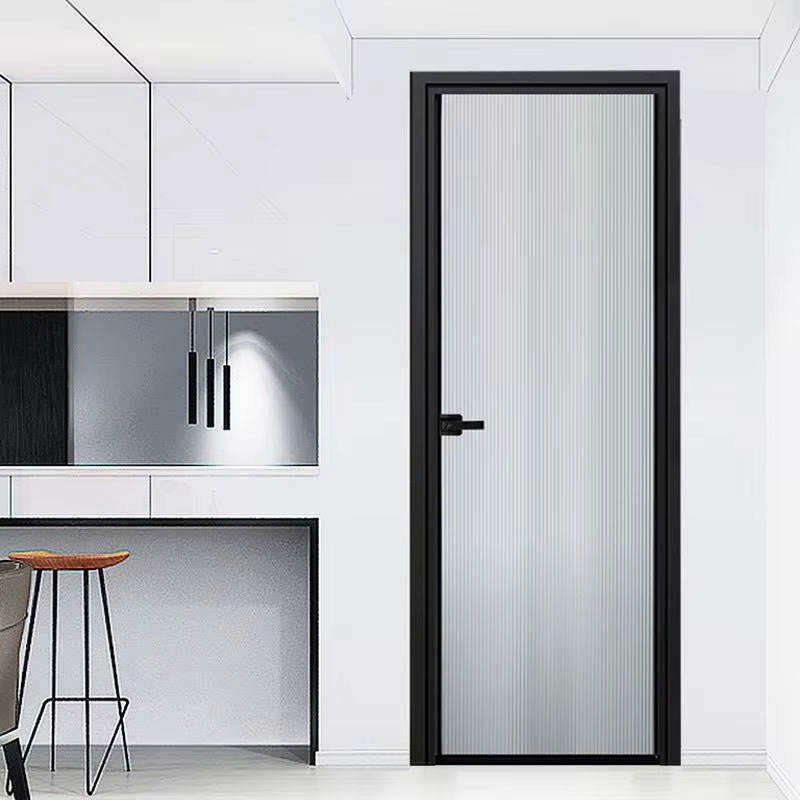 Modern Minimalist Aluminum Swing Casement Doors Customized Glass Door