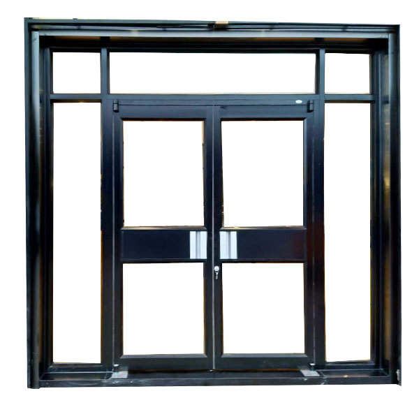 Colorful Aluminum Tempered Laminated Glass Shopfront Doors