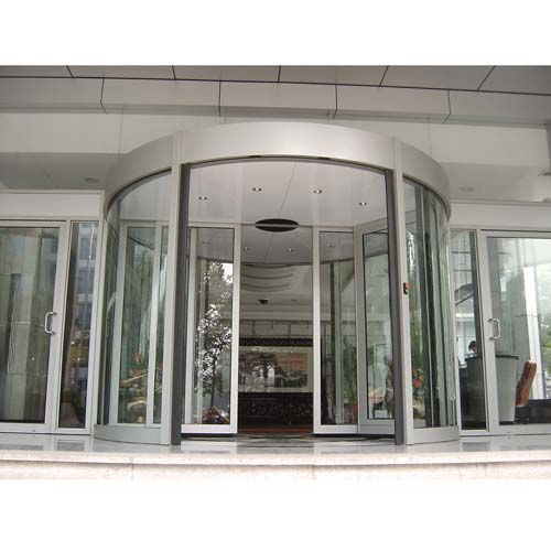 Automatic Commercial Shopfront Double Single Glass Revolving Door