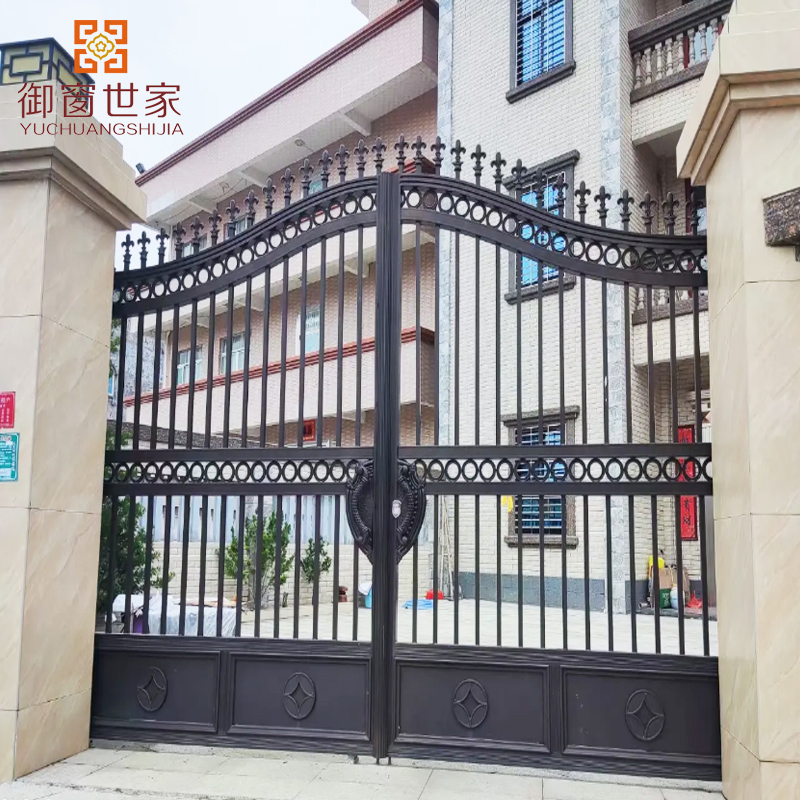 Entrance Security Door Factory Manual Automatic Swing Sliding Garage Aluminum Gate
