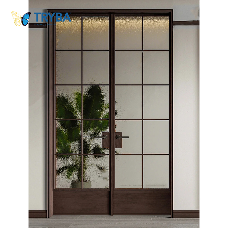 Double Glazed Soundproof Exterior Aluminum Casement Door