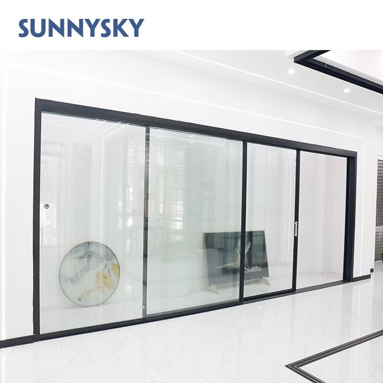 Wholesale Manufacturer Commercial Aluminum Sliding Glass Thermal Break Storm Door for External and Interior
