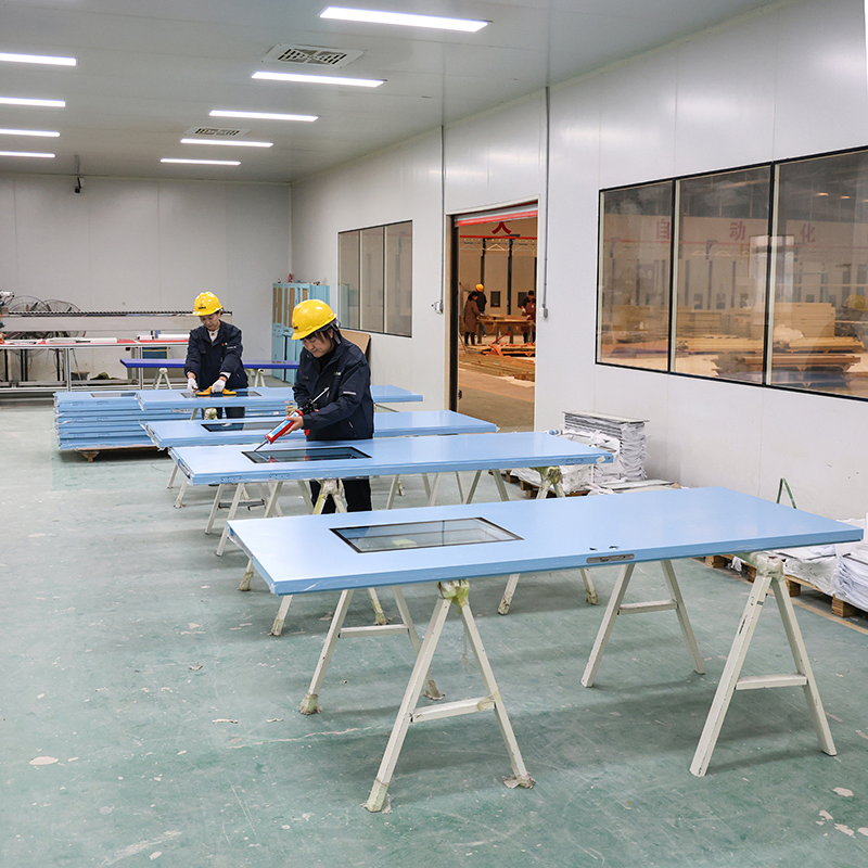 Premium Multi-Color Aluminum Swing Door for Clinics and Offices