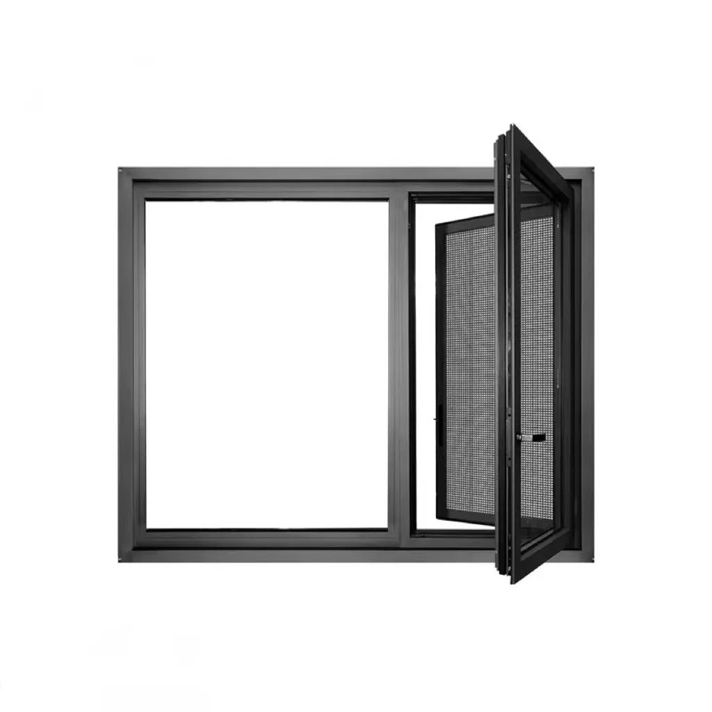 Elegant Alloy Frame Thermal-Break Metal Aluminum Casement Window with Custom Sizes/Colors
