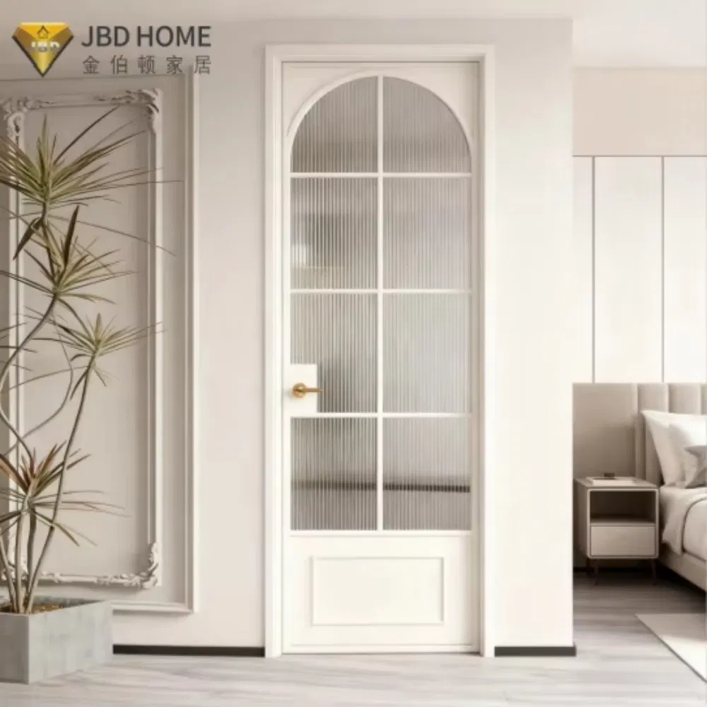 Slim Frame Modern Glass Casement Door Aluminium Profile for House Renovation Project