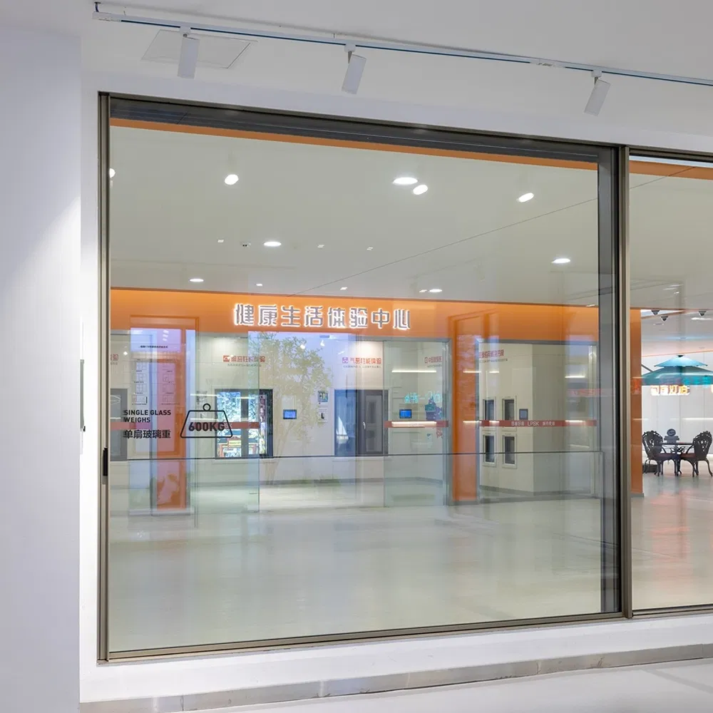 Premium Panoramic Slimline Narrow Frame Casement Aluminum Patio Porch Entrance Sliding Doors