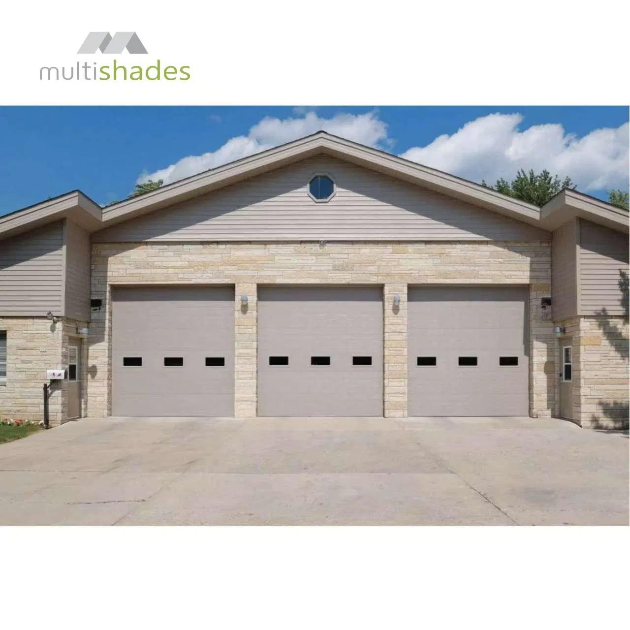 Grille Residential Vertical Sectional Garage Door Electrical Overhead Aluminum Panel Folding Automatic Luxury