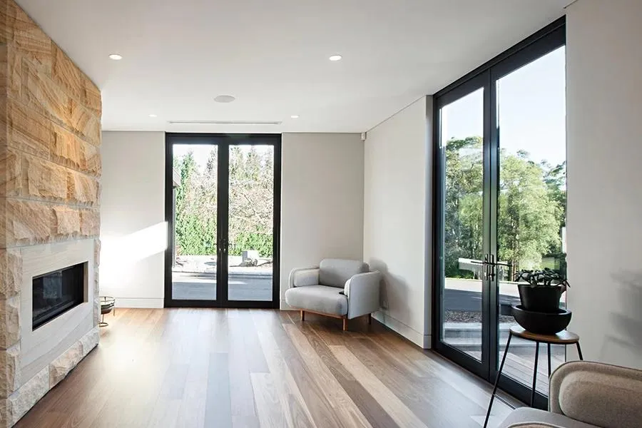 Double Swing Glass Door