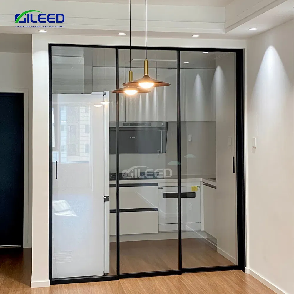 Wholesale New Fashion Custom Large Double Glass Sliding Doors Aluminum Profile for Sale