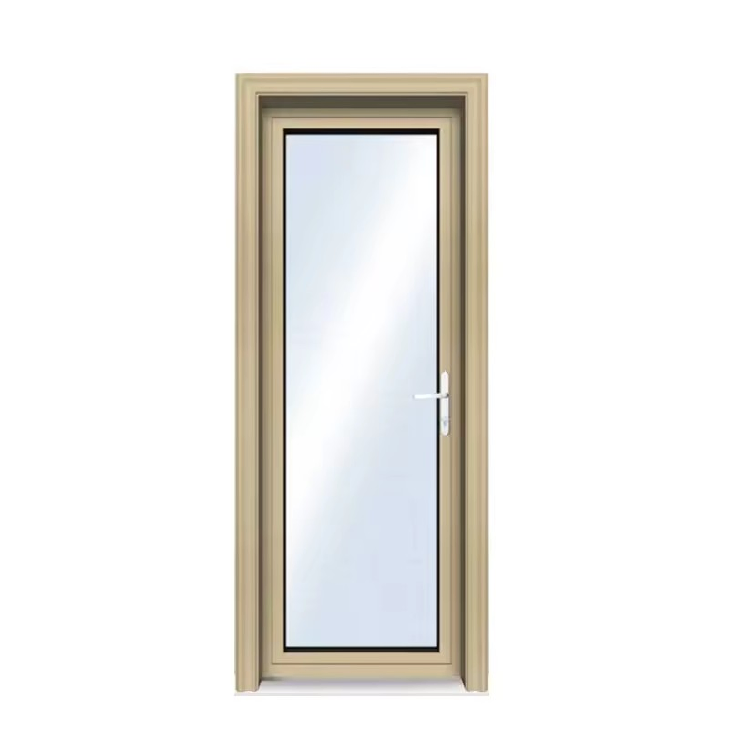 China Factory Price Interior Modern Decoter Aluminum Doors House Clear/Frosted Tempered Glass French Door