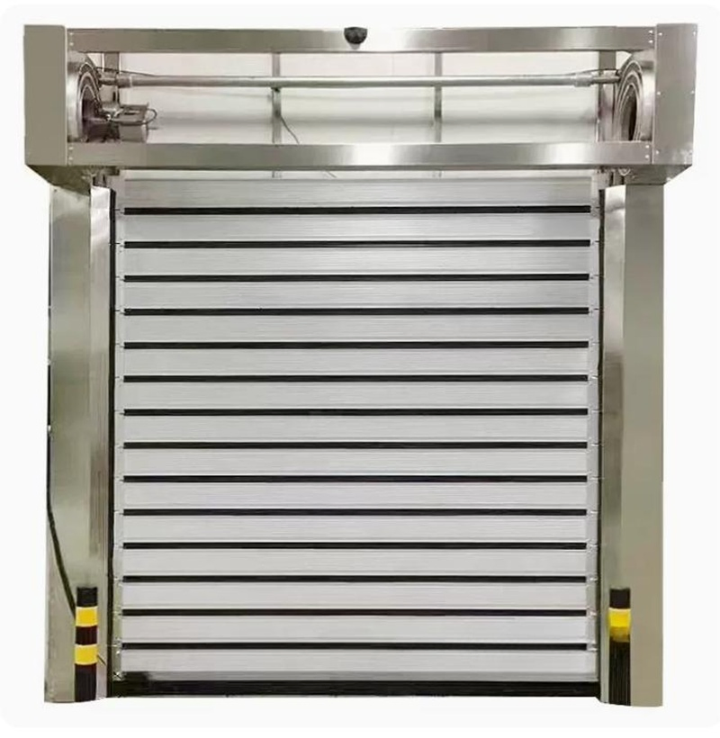 Fast Aluminum Hard Metal Steel Sliding Overhead Insulated Dust Proof High Speed Rolling up Cool Room Dock Security Garage Door