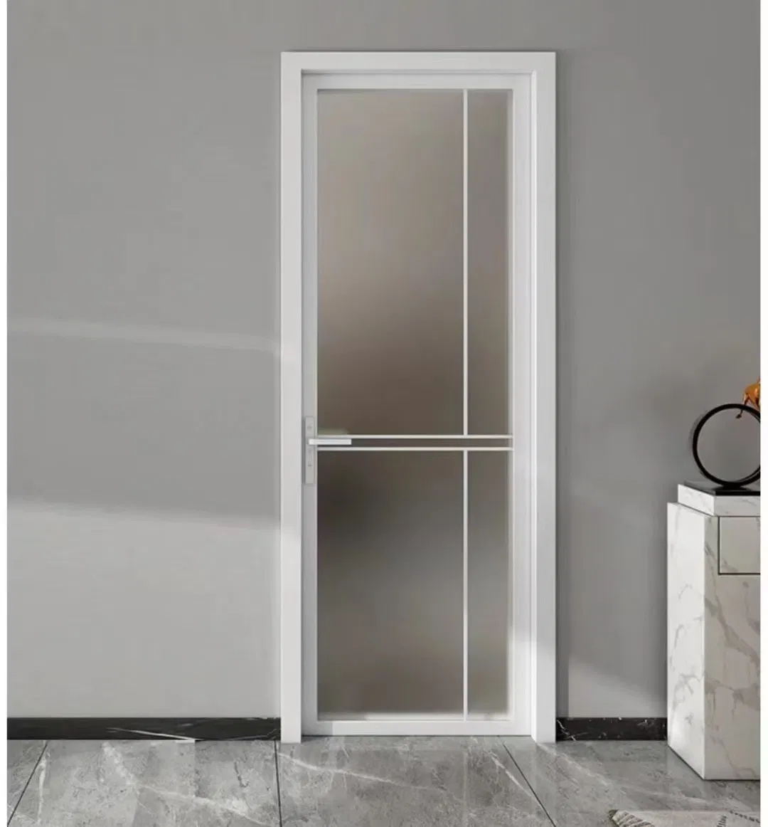 Manufacturers High Quality Casement Doors Wholesale Price Aluminum Glass Swing Door Toilet/ Bathroom Doors