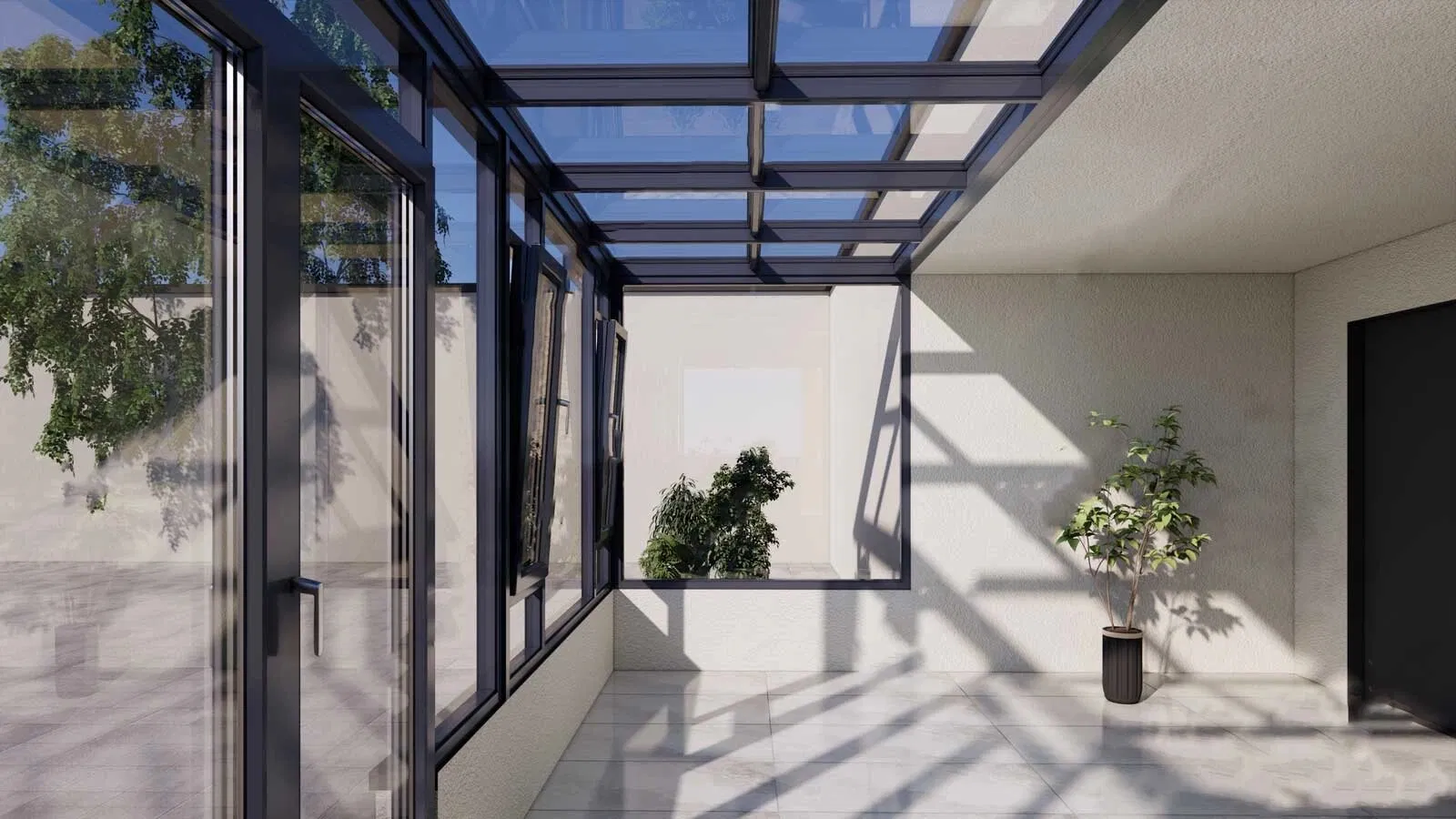 Proof Impact Picture Windows Double Glazed Aluminium Large Fixed Glass Panel Window