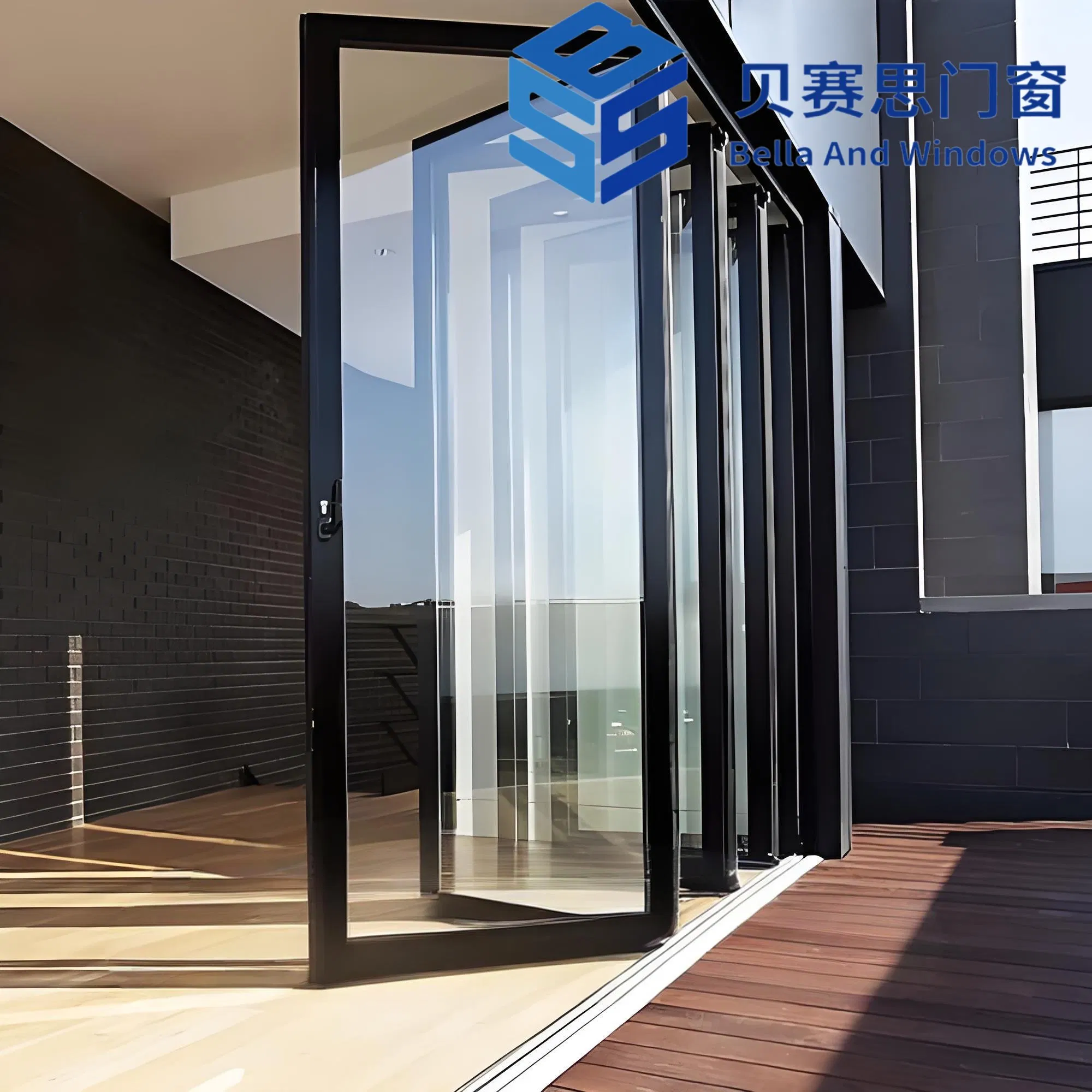 Chinese Newest Product Heat-Insulation Storm-Proof Aluminium Door Front Door Interior Glass Door Bifold Doors Aluminum Folding Doors Home Design Decoration