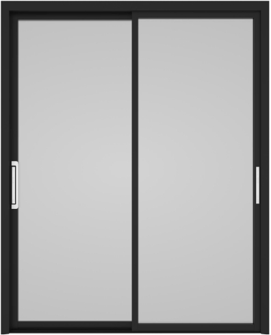 Narrow Frame Slim Frame Balcony Double Tempered Glass Exterior Interior Aluminum Sliding Patio Balcony Modern Bathroom Glass Metal Door