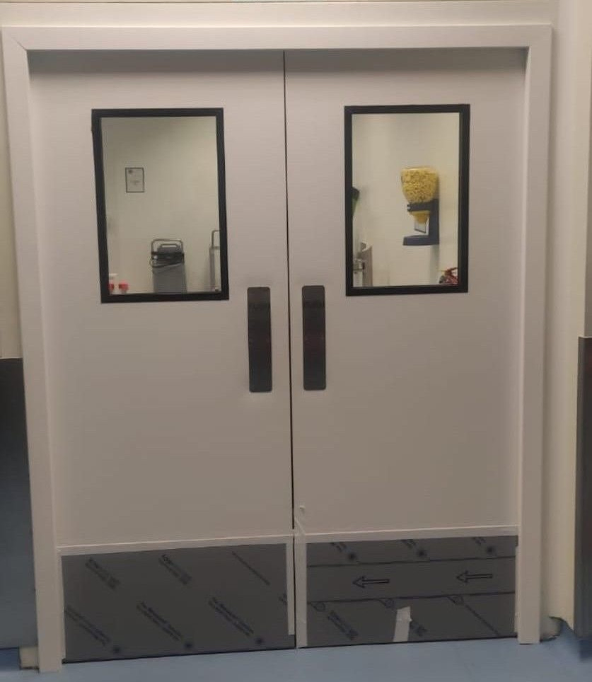 Aluminum Frame Airtight Swing Door Hospital Clean Room Cleanroom Interior Door